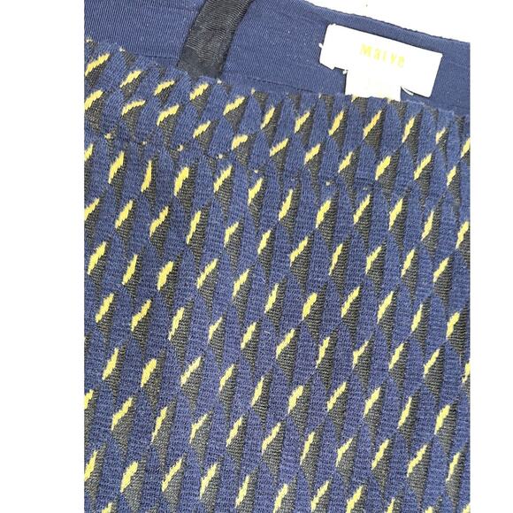 Maeve by Anthropologie Women's Hannon Textured Sweater Pencil Skirt Size 14 Navy - Picture 5 of 6